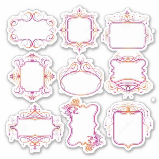 Label-stijl Sticker (Voorkant)