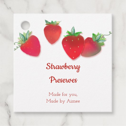 Label Strawberry Product String (Voorkant)