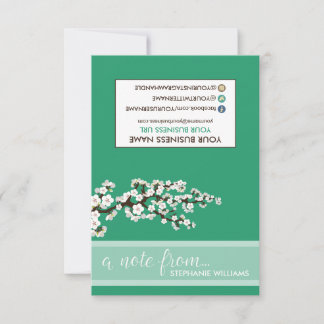 LABEL Stylist Cherry Blossom Notecards (groen)