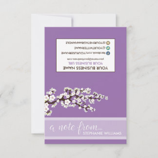 LABEL Stylist Cherry Blossom Notecards (paars)