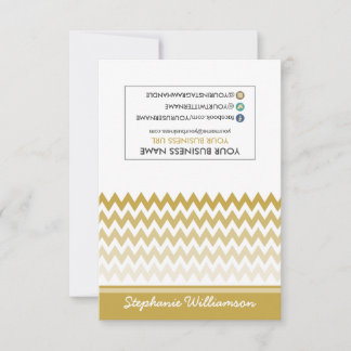 LABEL Stylist Ombre Chevron Notecards (goud)