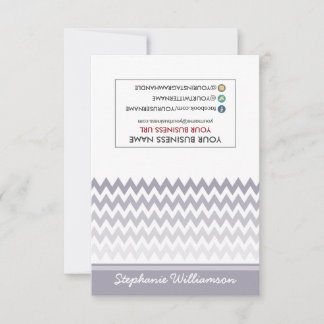 LABEL Stylist Ombre Chevron Notecards (grijs) Notitiekaartje