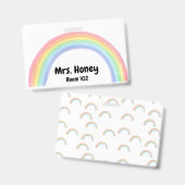 Label Teach Badge (Voor- en achterkant)