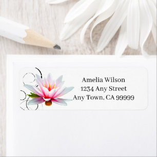 Label Terugkeeradres waterLily