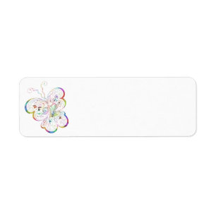 Label terugzendadres Butterfly