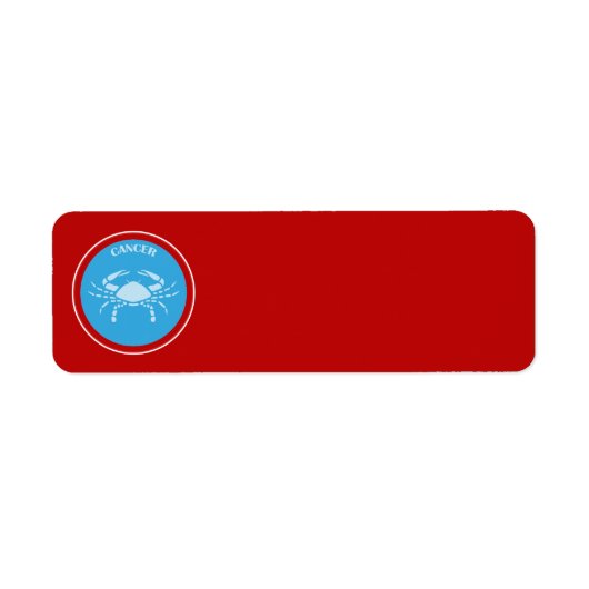 Label Terugzendadres kanker (Voorkant)