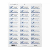 Label terugzendadres walvis (Full Sheet)