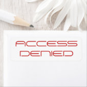 LABEL TOEGANG GEWEIGERD (Insitu)