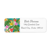 Label Tropisch retouradres (Voorkant)