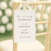 Label van de evenementenstoel, gereserveerd label  kaart