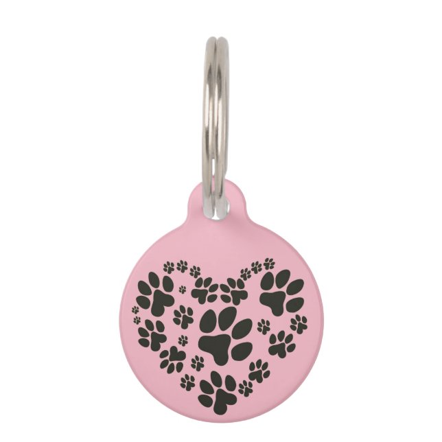 Label van de hond voor kleine honden huisdierpenning (Voorkant)