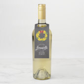 Label van de Limoncello-flacon, citroenkruid (Op fles)
