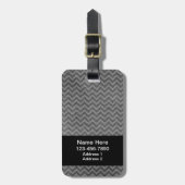 Label van de onderdrukte Chevron Bagagelabel (Voorkant verticaal)