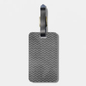 Label van de onderdrukte Chevron Bagagelabel (Achterkant verticaal)