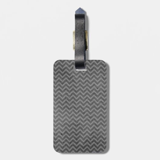 Label van de onderdrukte Chevron Bagagelabel (Achterkant verticaal)