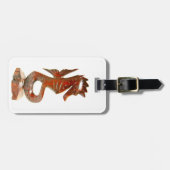 label van gekaard hout bagagelabel (Voorkant horizontaal)