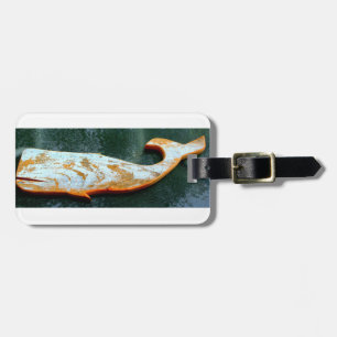 label van gekweekte walvis bagagelabel