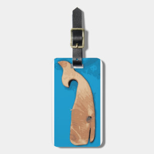 label van houten walvis bagagelabel