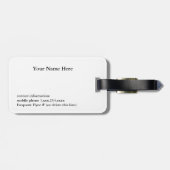 Label van Italië Bag Bagagelabel (Achterkant horizontaal)