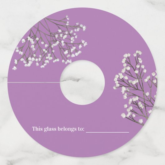 Label van lavendel Floral (Voorkant)