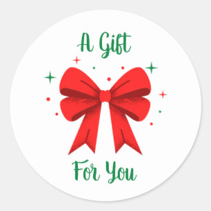 Label van Red Bow Gift