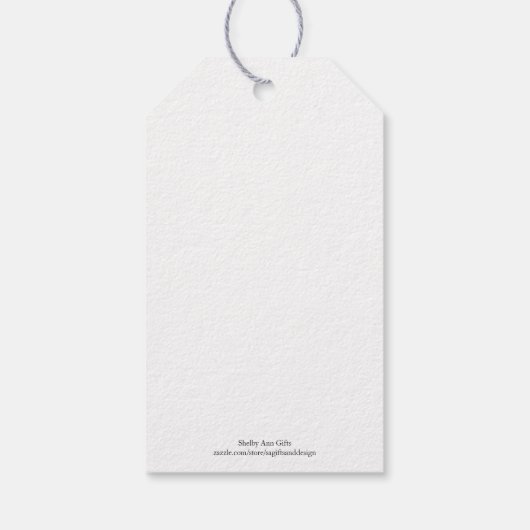 Label van rendiervoedsel cadeaulabel (Achterkant)