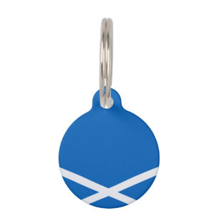 Label van Scotland Flag Dog Huisdierpenning