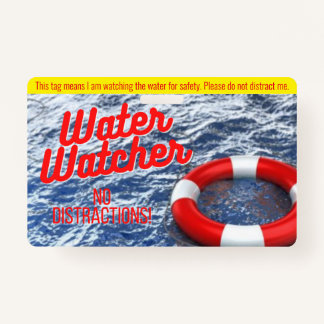 Label van waterwaterkering voor pools/strand/water badge
