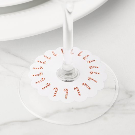 Label van wijnglas - Rode snoeprietjes (Dichtbij)