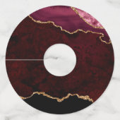 Label van wit en Roos goudgaas (Achterkant)