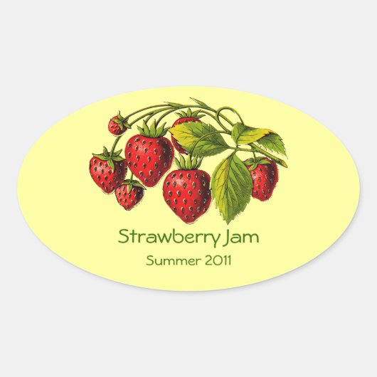 Label verse aardbeienjam (Voorkant)