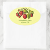 Label verse aardbeienjam (Tas)
