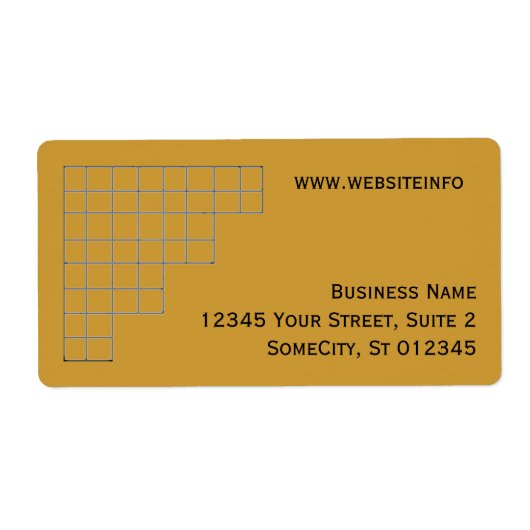 Label - verzending - raster (Voorkant)