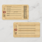 Label visitekaartje (Voorkant / Achterkant)