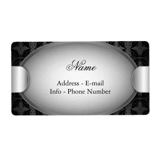 Label vlinder Abstracte stof (Voorkant)