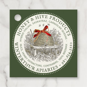 Label voor de vakantiegrens, koninginnen, bijenwas