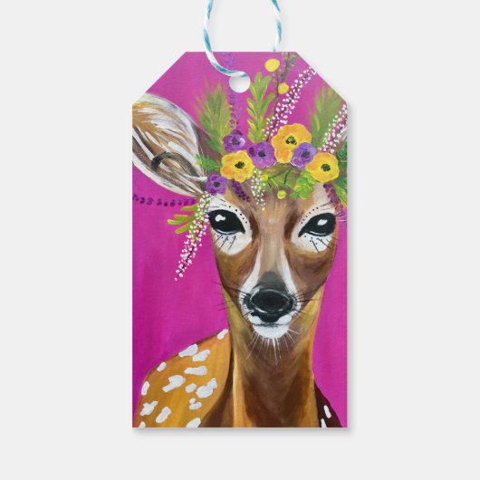 Label voor Deer Cft Cadeaulabel (Achterkant)