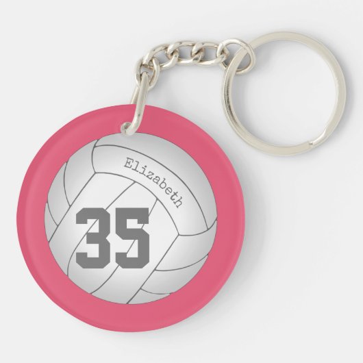 label voor eenvoudige volleybaltas met spelernaam/ sleutelhanger (Achterkant)