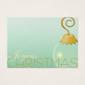 Label voor feestcadeaus - vrolijk kerstfeest visitekaartje (Voorkant)