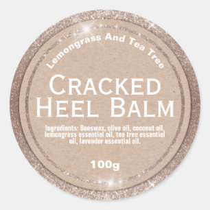 label voor gekraakte hiel