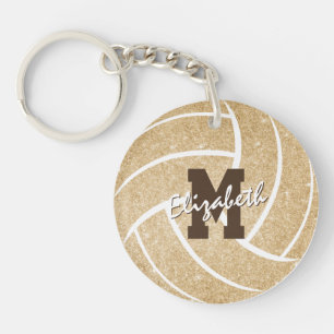 label voor gouden monogrammen volleybaltas voor sp sleutelhanger
