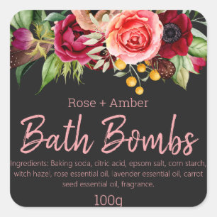 label voor handgemaakte bath-bommen