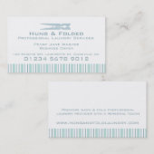 Label voor het slaan van wasmachines / visitekaart (Voorkant / Achterkant)