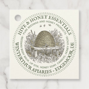 Label voor Honey Gift Manden en Canvas tassen Hive