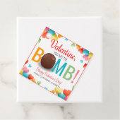 Label voor hot-cacao-bomb van valentijns (In situ)