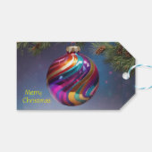 Label voor kerstboomversiering cadeaulabel (Voorkant (Horizontaal))