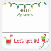 Label voor kerstcadeaubonbons (Voorkant)