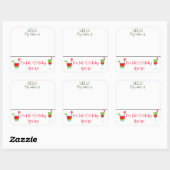 Label voor kerstcadeaubonbons (Vel)