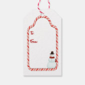 Label voor kerstcadeaus voor familie cadeaulabel (Achterkant)