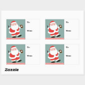 Label voor kerstcadeautjes bij honkbal (Vel)